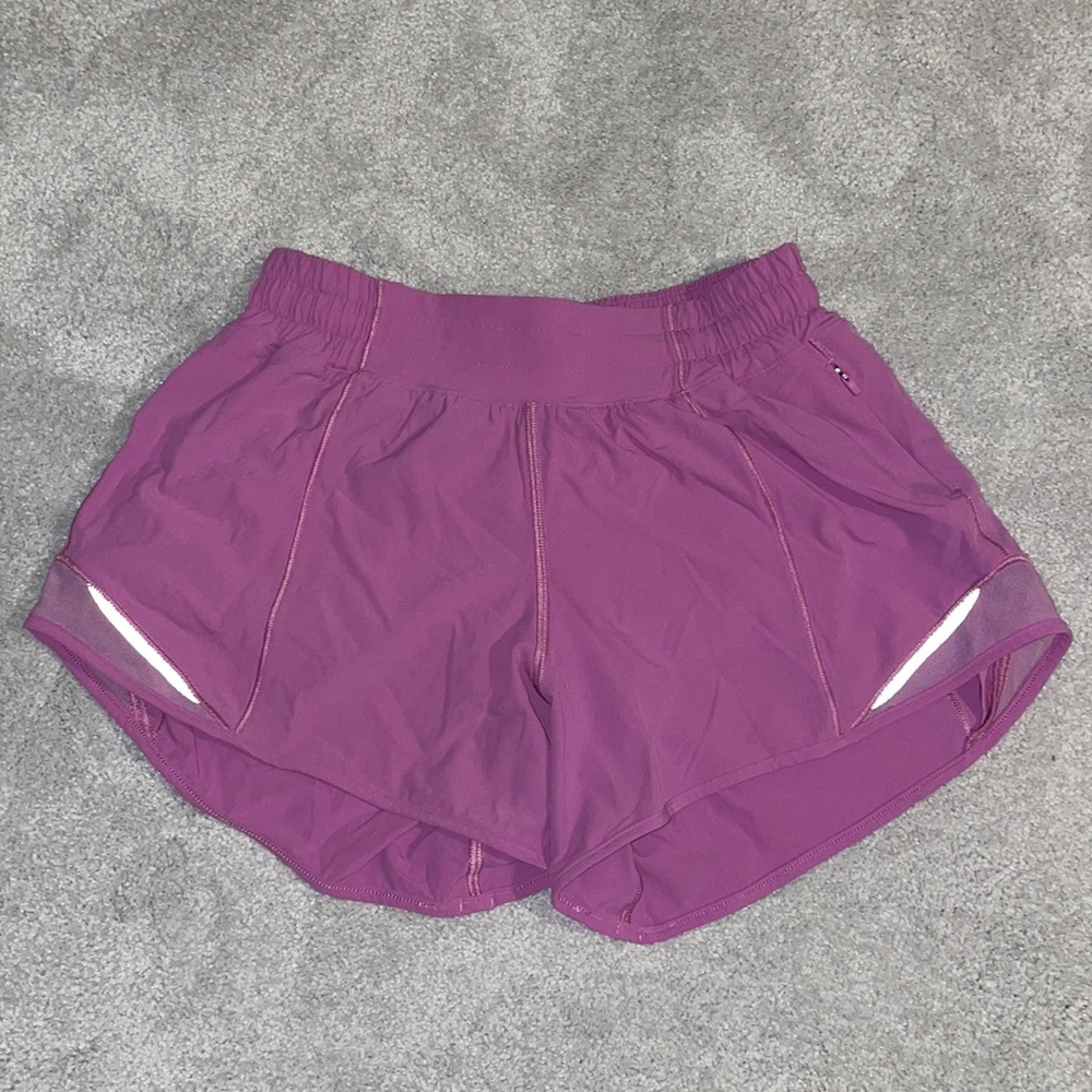 Lululemon Hotty Hot Low Rise Lined Pink Shorts